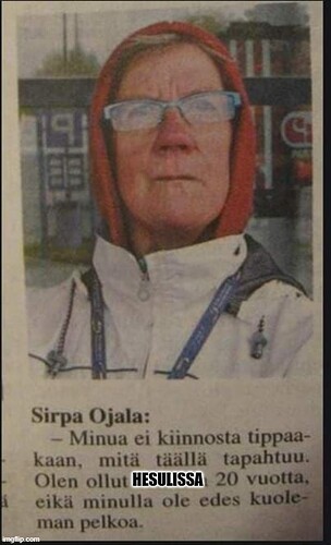 sirpa kylmissään