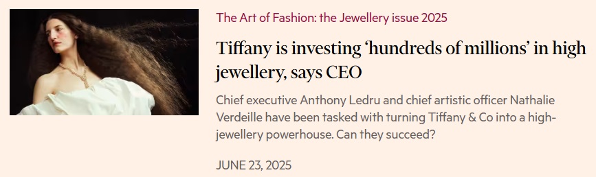 Tiffany, FT 23 June 2025